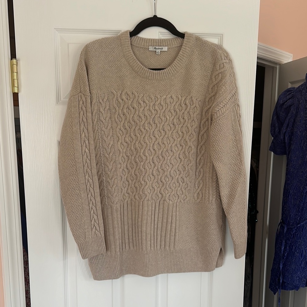 Madewell size medium cream sweater